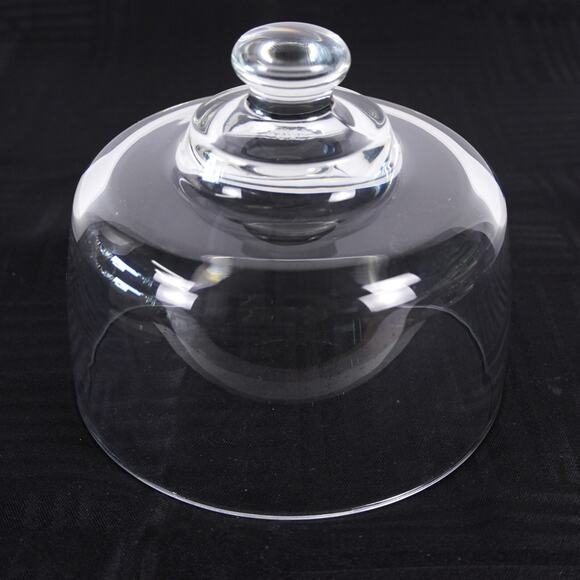 Clear Glass Cake Lid Cupcake Cover 6.5" Display Dome Round Serving Glassware - Picture 3 of 10
